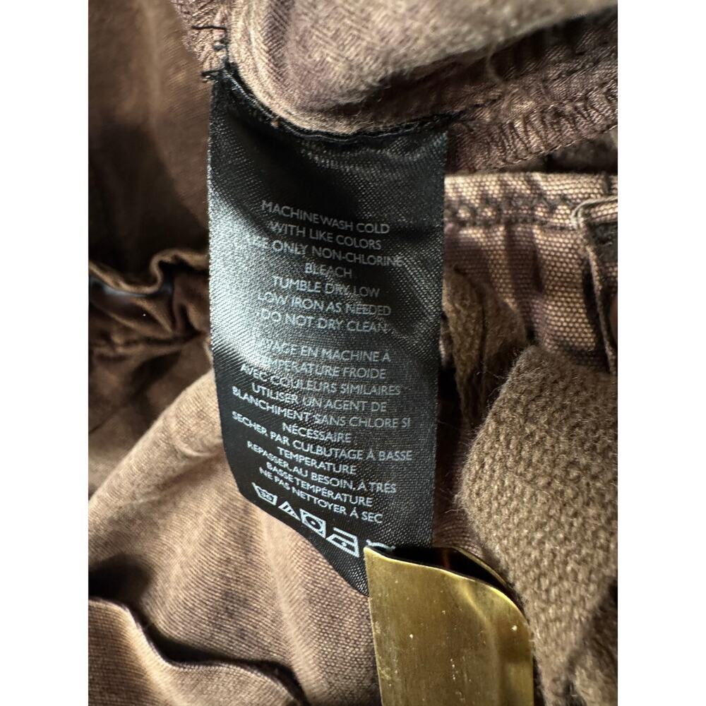 Free People Brown Wide Leg Cargo Pants, Sz M, LN - Picture 9 of 9